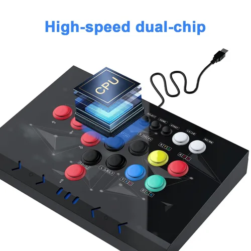 Vista 3 de DOYO Arcade Stick Joystick for home, Arcade fighting Joystick-Durable iron Arcade Fightstick Compatible with PC PS3 SwitchNEOGEO