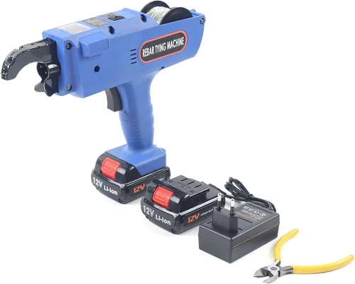 Vista 10 de Máquina de atar barras de refuerzo de 8 a 1.339 in, herramienta automática de atar barras de refuerzo con alicates + 2 baterías, máquina de atar