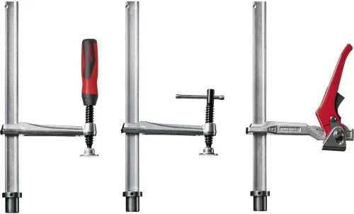Vista 2 de Bessey TW28-30-12K Elemento de sujeción Tw28 de 11.81 pulgadas/4.72 pulgadas con mango, plata/rojo