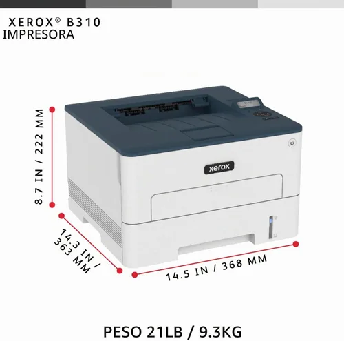 Vista 2 de Xerox B310DNI - Impresora láser inalámbrica en blanco y negro