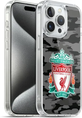 Vista 259 de Head Case Designs Funda de gel con licencia oficial del Liverpool Football Club Away Colourways Crest Camou [protección de grado militar] compatible