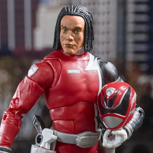 Vista 6 de Power Rangers Lightning Collection S.P.D. Red Ranger Figura de acción coleccionable de 6 pulgadas con accesorios