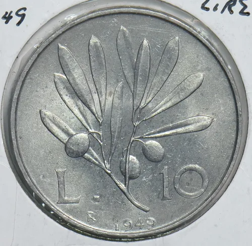 Vista 2 de Moneda Coleccionable Italia 1949 10 Lire 198143