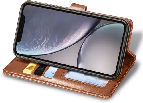 Vista 2 de Funda compatible con Nothing Phone 1, compatible con Nothing Phone One (A063) de piel sintética con ranura para tarjetas, soporte para cartera