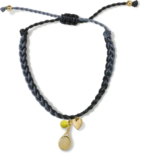 Vista 6 de GIMMEDAT Pulsera de raqueta de tenis, pulsera de oro, impermeable, ajustable, joyería de amistad, equipos de regalo