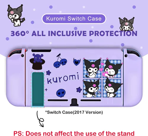 Vista 4 de DLseego Little Devil - Funda protectora para interruptor de conejo, carcasa de TPU suave, a prueba de golpes, resistente a los arañazos, con 4