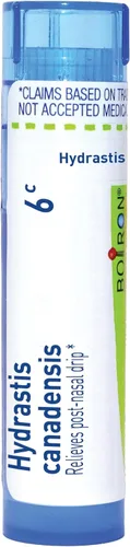 Vista 13 de Boiron Hydrastis Canadensis 12C Medicina homeopática para goteo posnasal - 80 pellets Single-medicine homeopathic pellets for Postnasal Drip.