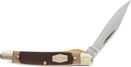Vista 2 de Old Timer 18OT Mighty Mite Navaja de bolsillo plegable tradicional de acero inoxidable de 4.7 pulgadas con hoja de punta de clip de 2 pulgadas