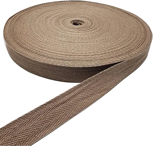Vista 31 de Cinta de espiga de 50 yardas, cinta de algodón para coser (beige, 1 pulgada) Materiales respetuosos con el medio ambiente, suaves