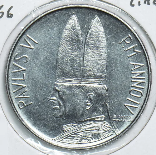 Vista 2 de Moneda Coleccionable Vaticano 1966 100 Lire 241060