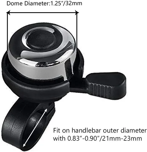 Vista 3 de Campana de bicicleta, paquete de 2 mini campanas de anillo de bicicleta de latón para bicicleta de montaña, bicicleta de carretera, accesorios