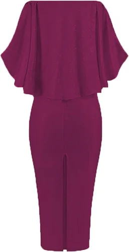 Vista 5 de Vestido de lentejuelas para baile de graduación, a la moda, sexy, liso, con hombros descubiertos, ajuste de lentejuelas, a la cadera, vestido
