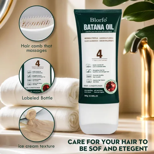 Vista 3 de Aceite de batana para el crecimiento del cabello, 100% puro, orgánico y crudo, promueve un cabello más grueso y fuerte, ayuda a prevenir la pérdida