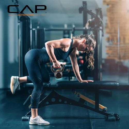 Vista 6 de CAP Barbell Cast Iron Kettlebell - Singles and Sets, Multiple Weight Choices