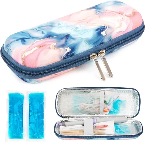 Vista 7 de YOUSHARES Bolsas de hielo para diabetes para bolsa de viaje con aislamiento de medicamentos, bolsas de hielo aprobadas por la TSA para estuche de 2