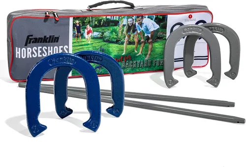 Vista 7 de Franklin Sports Horseshoes Sets - Game Sets for Adults + Kids - Includes (4) Horseshoes and (2) Ground Stakes