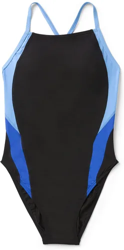Vista 5 de Speedo Traje de baño de una pieza para mujer Endurance+ espalda cruzada, colores sólidos para adultos