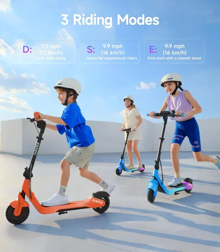 Vista 6 de NAVEE K100 Max/K100 Pro/K100 Electric Scooter for Kids, Adjustable Handlebar/Speed, Digital Pet, Safe Brake, RGB Lights, Lightweight, Riders Up to