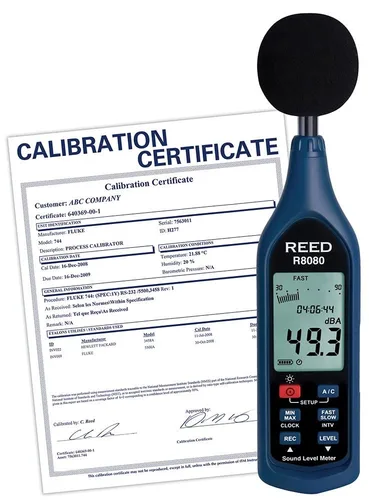Vista 2 de REED Instruments Medidor de nivel de sonido de registro de datos R8080 con Bargraph
