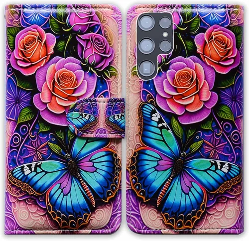 Vista 24 de Bcov Funda para Galaxy S22 Ultra, funda de piel con tapa para Samsung Galaxy S22 Ultra 5G