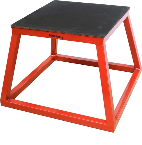Vista 2 de Ader Sporting Goods Juego de caja de plataforma pliométrica - 12", 18", 24" rojo