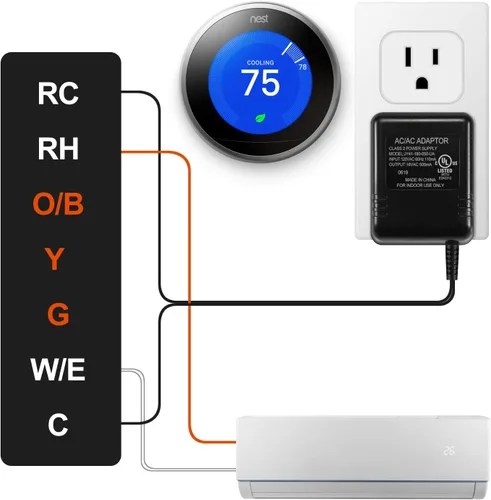 Vista 4 de Adaptador de corriente para timbre Nest, fuente de alimentación de transformador de 18 V para timbre de video y Pro