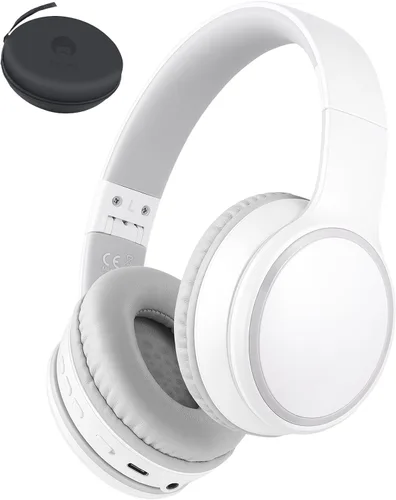 Vista 11 de rockpapa E7 Auriculares Inalámbricos Bluetooth Sobre la Oreja con Micrófono, Auriculares Plegables con Cable/Inalámbricos con Micrófono para Niños