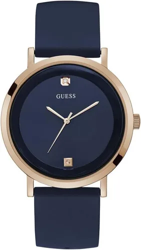 Vista 7 de Guess Reloj de acero inoxidable con esfera de diamante genuino