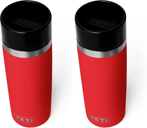 Vista 27 de YETI Rambler - Botella de viaje de 8 onzas, acero inoxidable, aislada al vacío con tapa a prueba de fugas, color negro