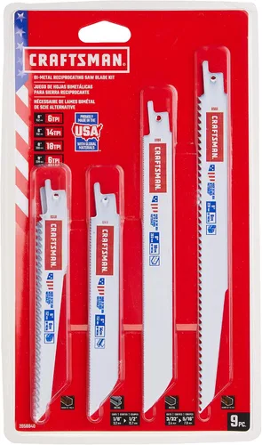 Vista 6 de CRAFTSMAN Kit de hoja de sierra recíproca de 11 piezas con estuche (2058838)