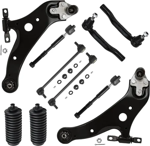 Vista 137 de Detroit Axle - Kit de suspensión delantera de 10 piezas para Chevrolet Trailblazer GMC Envoy 2004-2007 2005 2006 Soportes de brazo de control
