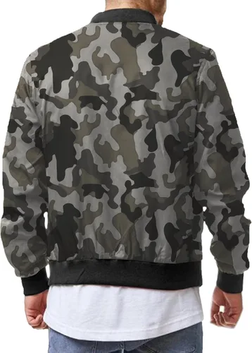 Vista 2 de COOFANDY Men Bomber Jackets Lightweight Windbreaker Jacket Casual Softshell Flight Fashion Winter Fall Coat with Pocket