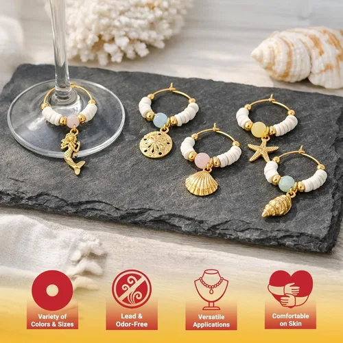 Vista 6 de Mandala Crafts Aqua Heishi - Cuentas de 0.157 in – 6000 cuentas planas de arcilla de disco polimérico para la fabricación de joyas para adultos