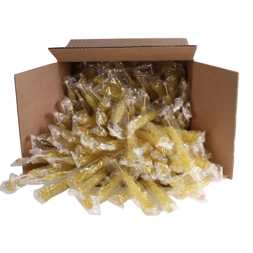 Vista 72 de Palitos de caramelo de roca extragrandes: 12 paletas de cereza rosa – envueltas individualmente – Palitos de caramelo de roca de cristal