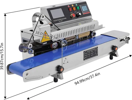 Vista 2 de Máquina de sellado continuo de inyección de tinta completamente automática PM-1800 Máquina de sellado horizontal con impresión de inyección de tinta