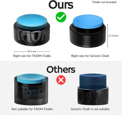 Vista 3 de Pro Series - Soporte para tiza circular para piscina, para usar con tiza TAOM Pyro o TAOM V10