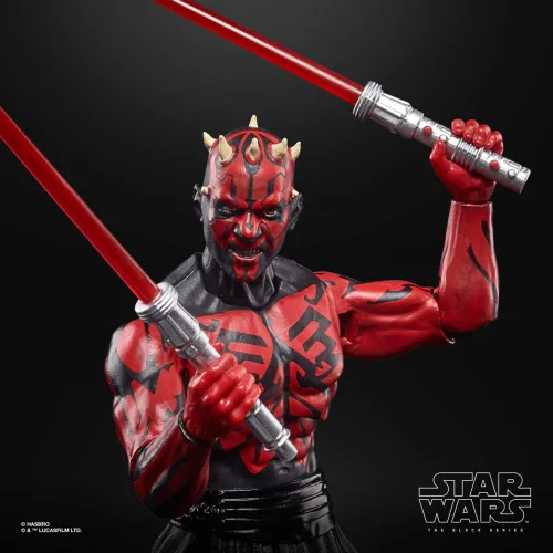 Vista 2 de Hasbro Star Wars Black SER 50TH ANN 6IN Darth Maul Figura de acción, 4 a 99 años