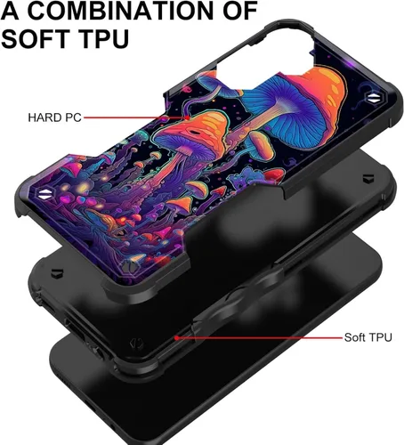 Vista 315 de Funda para Galaxy A14 5G, [Doble Capa][Protección contra Caídas de Grado Militar de 10 Pies] [Antideslizante] Funda Resistente a Prueba de Golpes