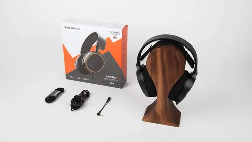 Vista 5 de SteelSeries Arctis 5 Gaming Headset - RGB Illumination - DTS Headphone X v2.0 Surround for PC and PlayStation 5, PS4 - Black
