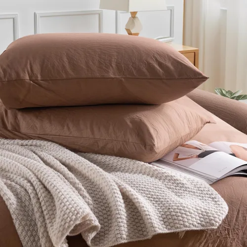 Vista 71 de NEXHOME PRO Funda de edredón Twin XL 100% algodón lavado, transpirable, duradera, texturizada, similar al lino, juego de ropa de cama para el hogar