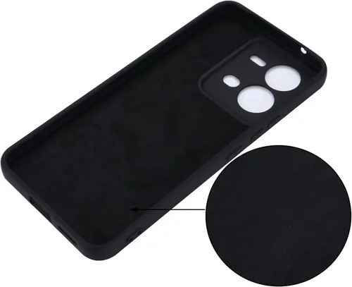 Vista 3 de Funda protectora de silicona líquida para Vivo V25/Vivo V25e/Vivo X80 Lite, funda protectora de silicona líquida para Vivo V25/Vivo V25e/Vivo X80