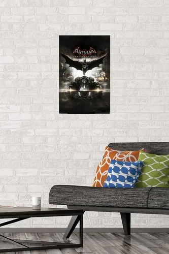 Vista 2 de Trends International DC Comics VIdeo Game - Arkham Knight - Póster de pared de arte clave, 14.725 x 22.375 pulgadas, versión premium sin marco