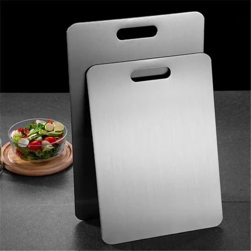 Vista 3 de Tabla de cortar de acero inoxidable 316 Tablas de cortar de cocina, Tabla de cortar de encimera de acero inoxidable, tabla de cocina Tabla de cortar