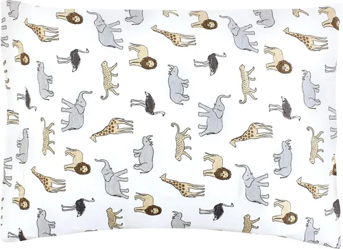 Vista 50 de Hudson Baby Funda de almohada unisex de algodón para bebé, Animal Adventure, talla única