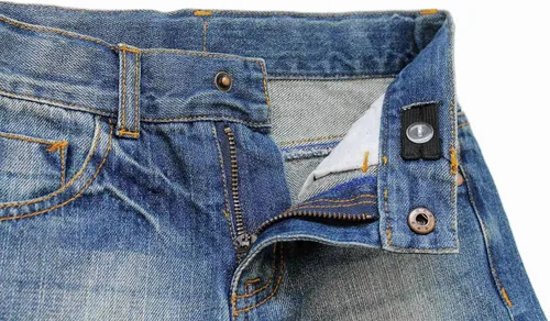 Vista 4 de Bienzoe Jeans de cintura ajustable para niños vaquero de cintura baja rasgada de algodón recto