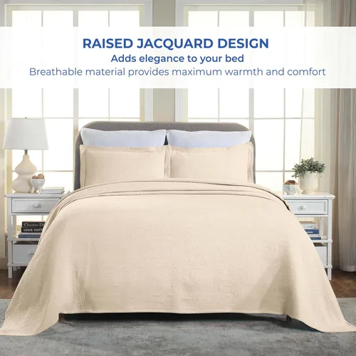Vista 5 de Superior Juego de colcha de algodón de 2 piezas, diseño de círculos celtas, decoración de cama para el hogar, 1 funda de almohada, manta