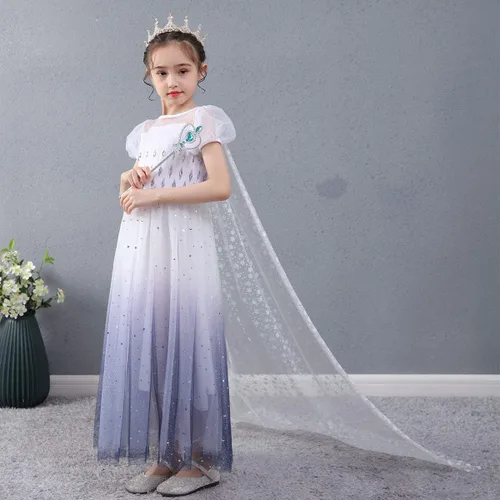 Vista 5 de WanQ Disfraz de princesa, disfraz para niñas, disfraz de princesa de Halloween, cosplay, trajes de juego de rol