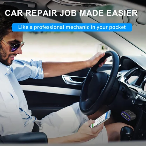 Vista 2 de iCar Pro 2S OBD2 Adaptador Bluetooth Comprobación motor lector de código de vehículo Herramientas de diagnóstico para iOS y Android y Windows Hecho