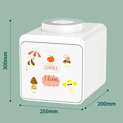 Vista 2 de Máquina para hacer helados, máquina automática de helados, mini helados domésticos, máquina casera de cono de yogur, máquina de helado para helados