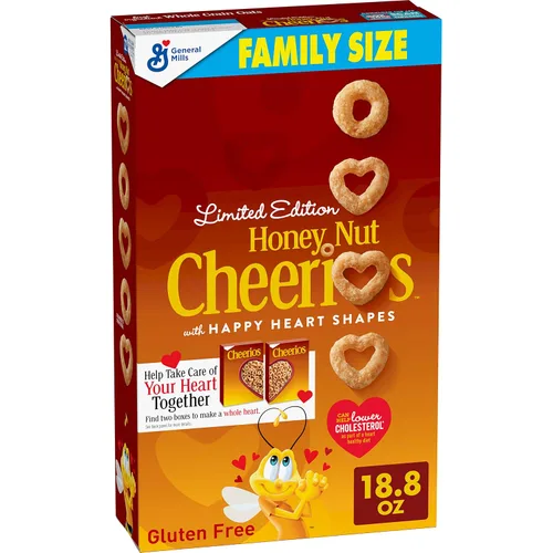 Vista 18 de Cheerios Cereal de desayuno sin gluten de avena integral, bolsa de 2.2 onzas (paquete de 5)